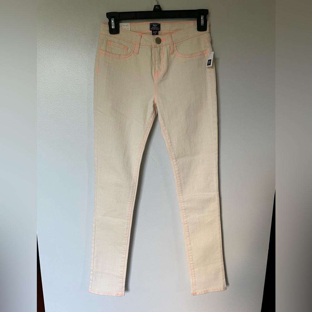 NWT, GapKids Cream-Colored Jeans, Size 14